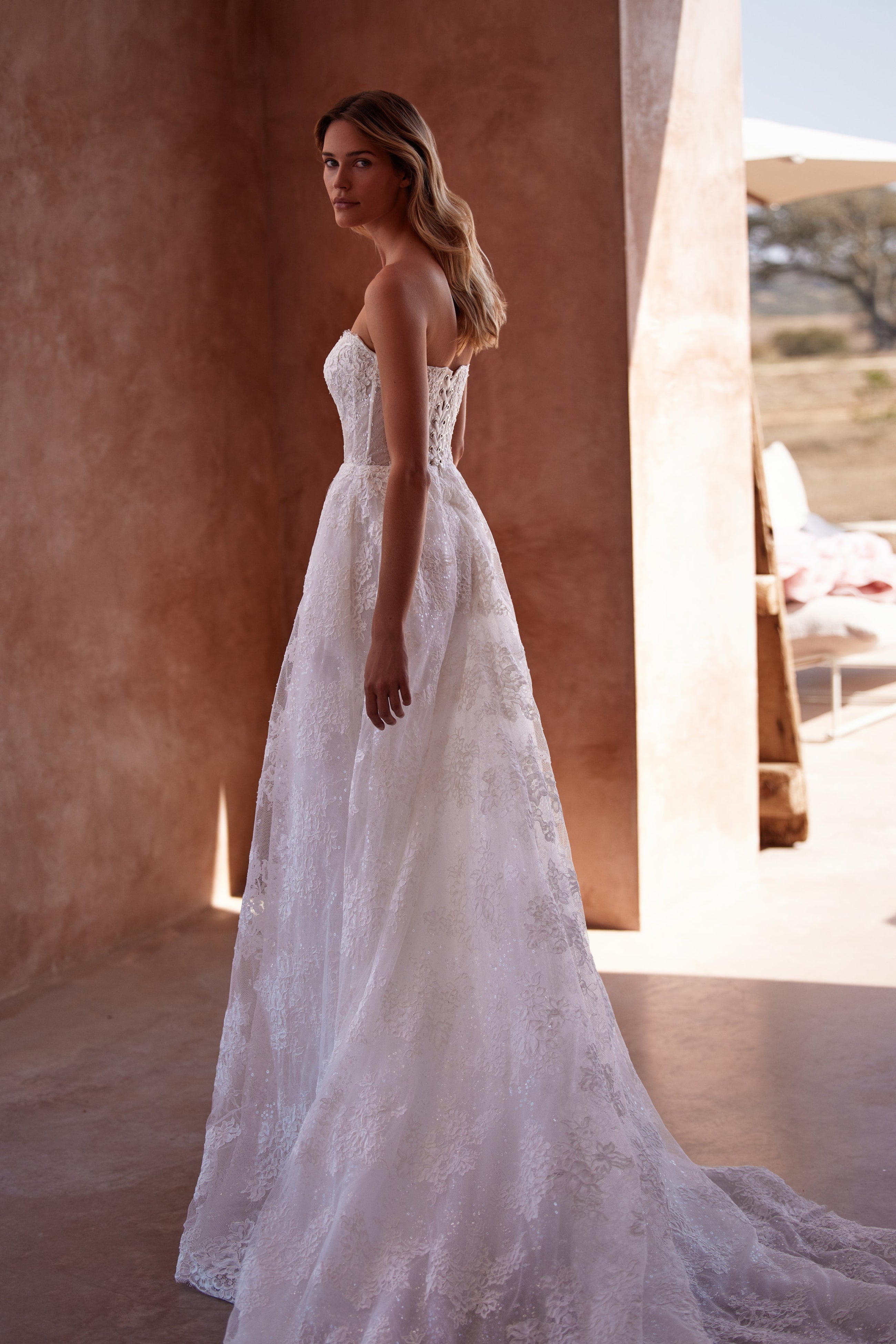 Milla Nova wedding dress Juls - try on at LVA BRIDE (Chicago, Milwaukee)