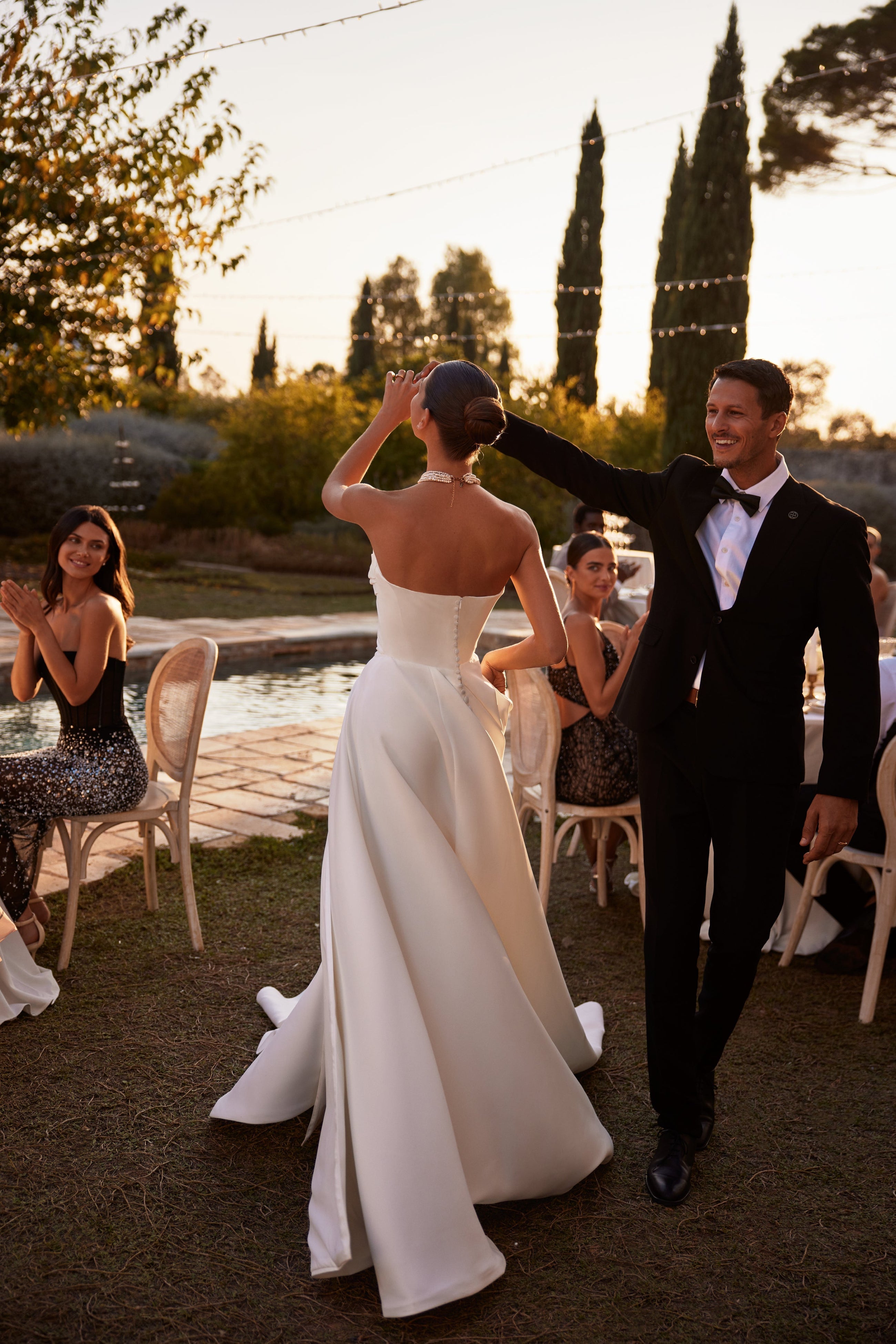 Milla Nova wedding dress Lancaster - try on at LVA BRIDE (Chicago, Milwaukee)