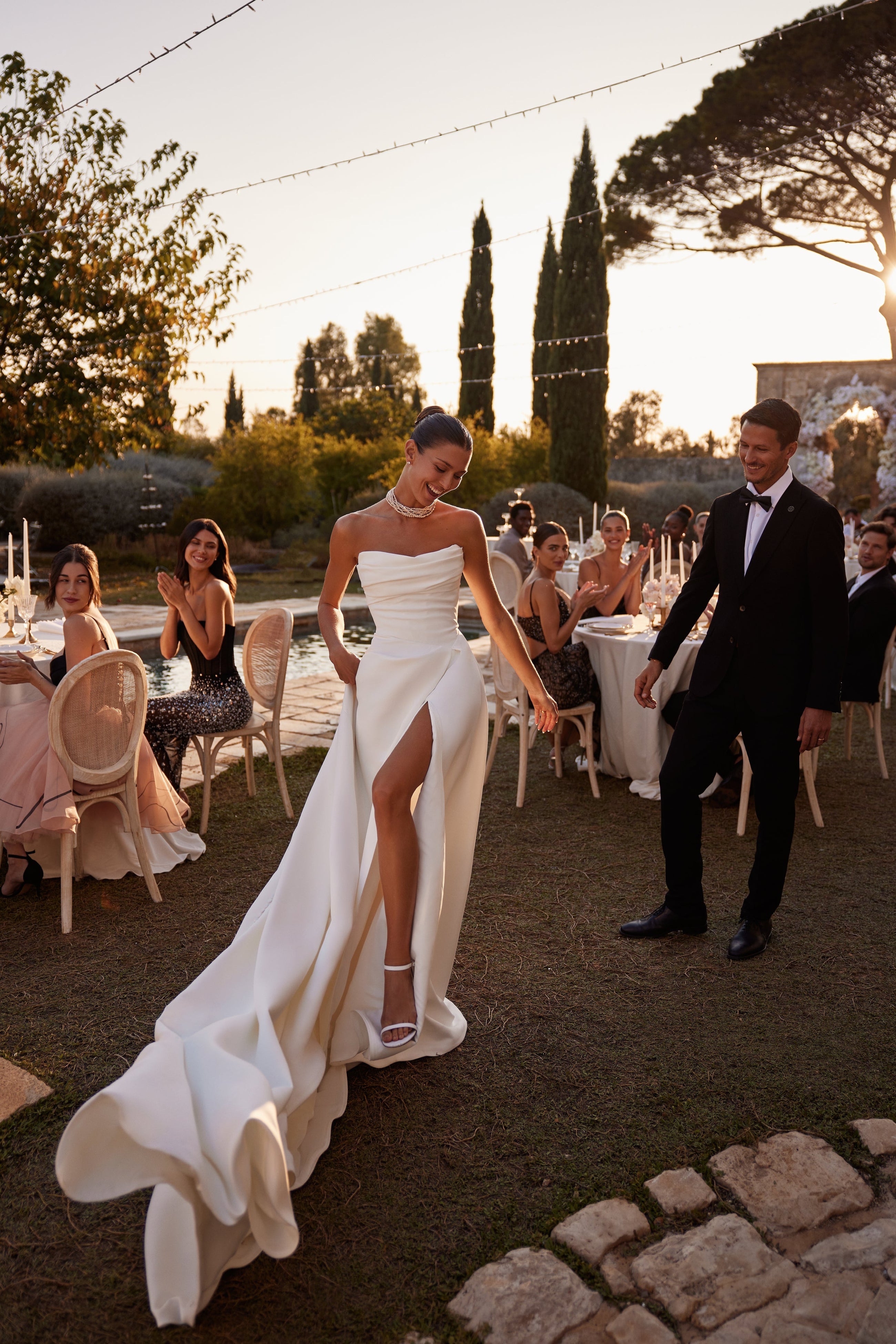 Milla Nova wedding dress Lancaster - try on at LVA BRIDE (Chicago, Milwaukee)