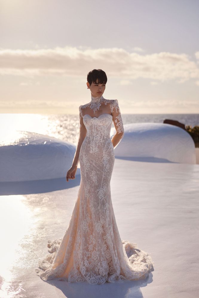 milla nova mermaid wedding dress Bellamy Lace by Size::22 (ADD +$10) group-588f Beyonce Wears Green Walter