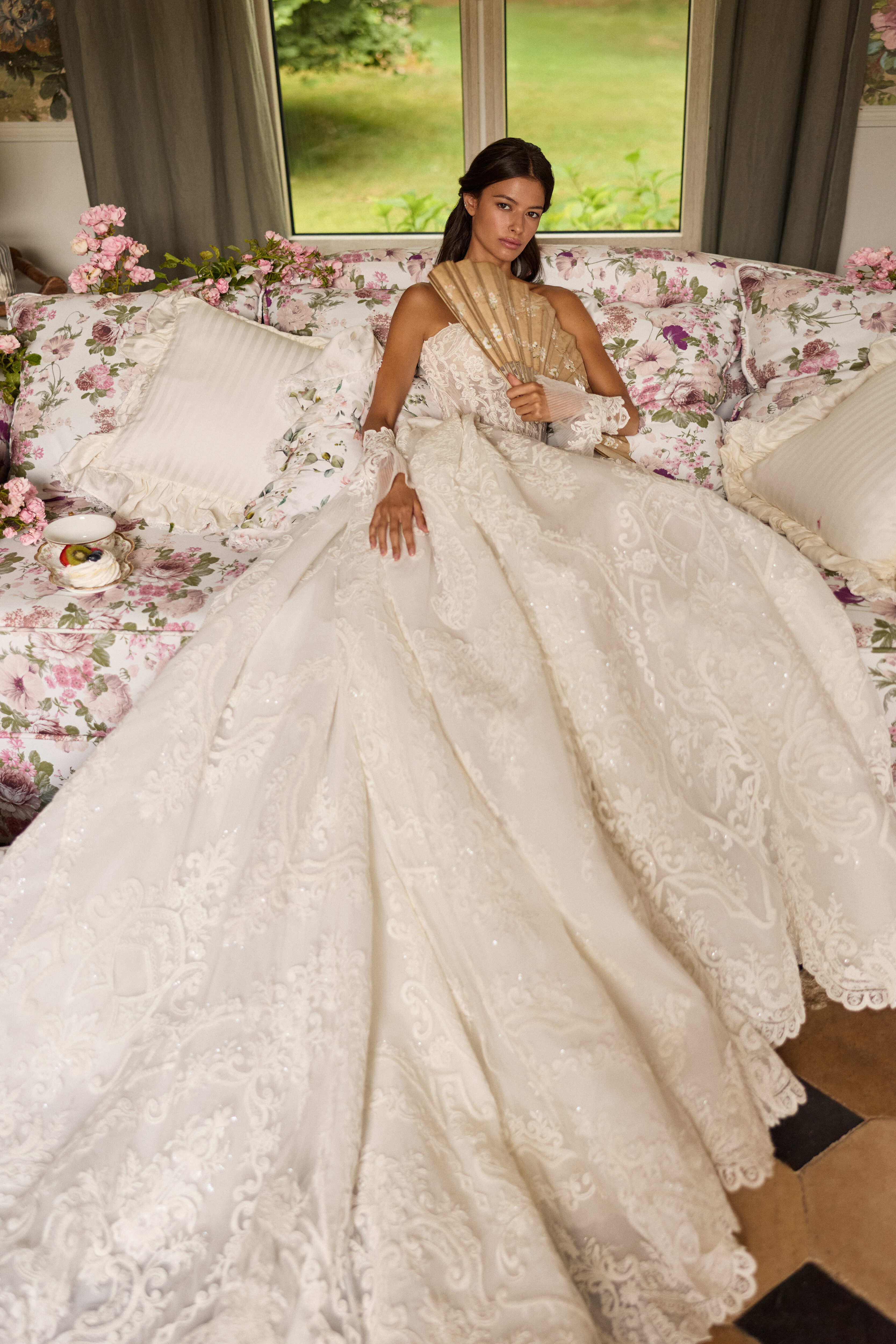 Zeira A-Line Lace Wedding Dress by Milla Nova | LVA BRIDE