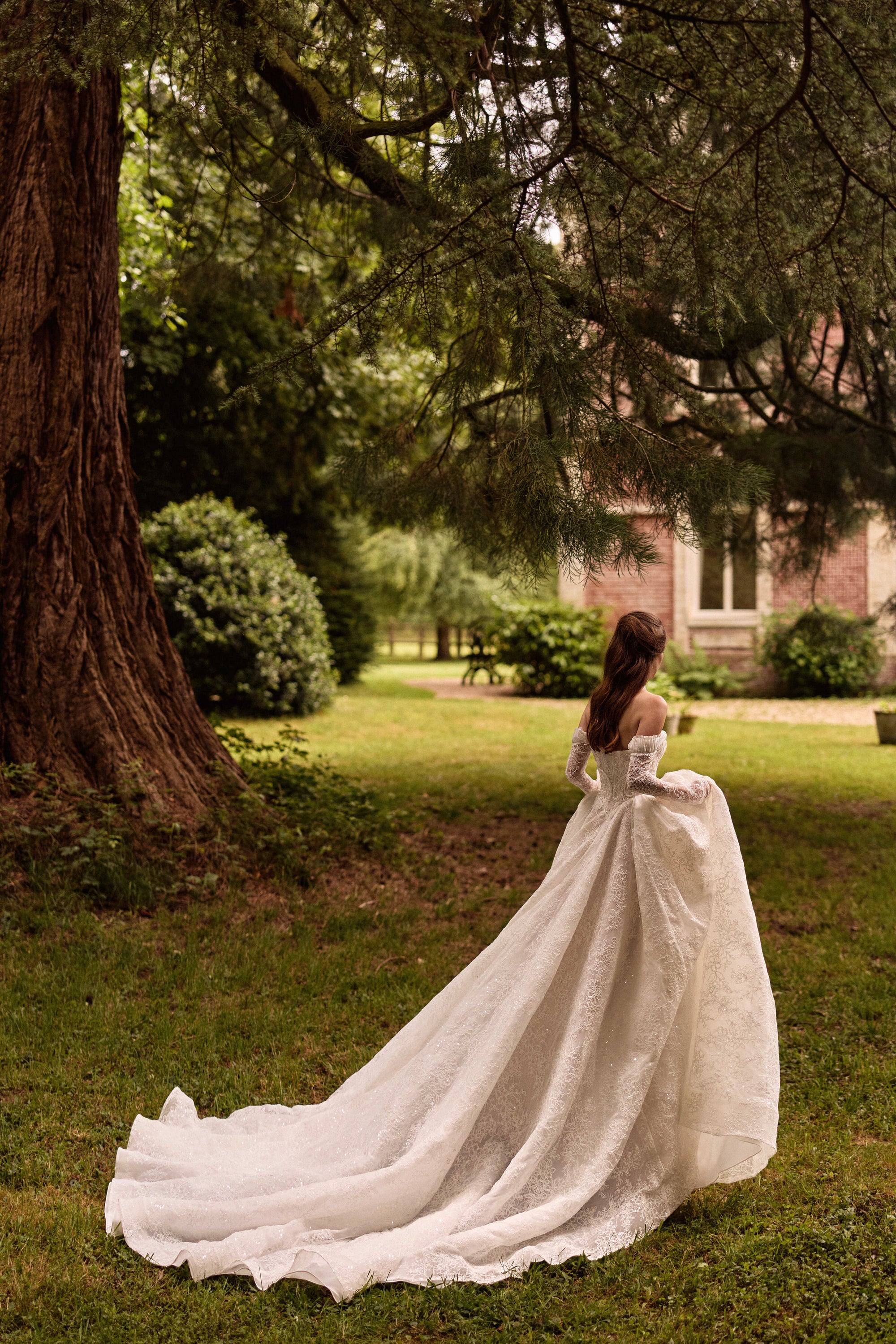 milla nova off the shoulder wedding dress LIBERTINE / White & Lace by Milla Nova Wedding Dress